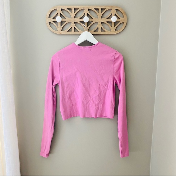 Urban Outfitters Button Up Sweater Pink Sz Medium - Picture 8 of 9